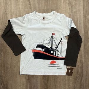 New Tea Collection Ship Tee, Size M (6-7).